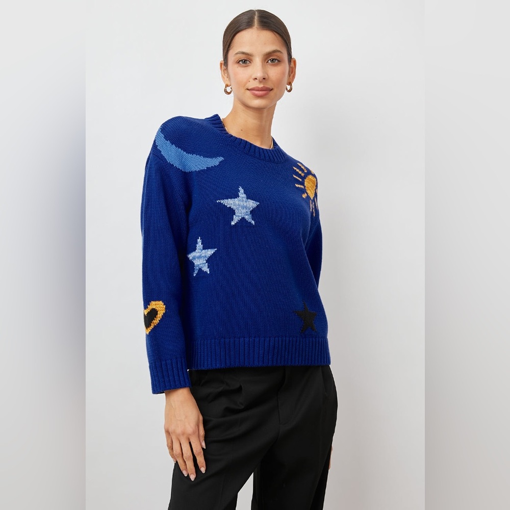 New UK Rails Sweater in Cobalt Gold Galaxy Size XS Originally £228